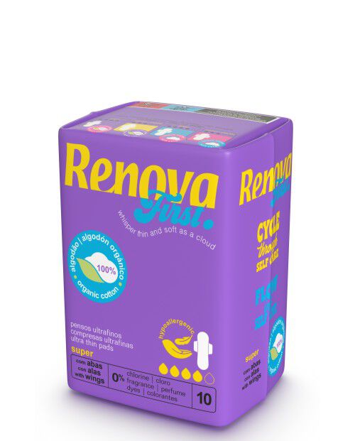 Pensos First Cotton Super Com Abas 10 un